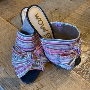 Sam Edelman women’s rainbow YUMI Mules size 9.5